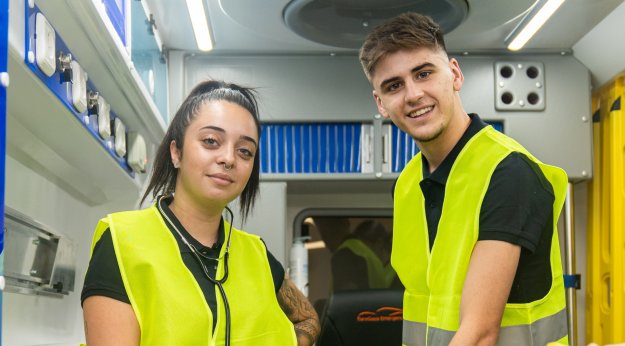 Alumnos de Grado Medio en Emergencias Sanitarias